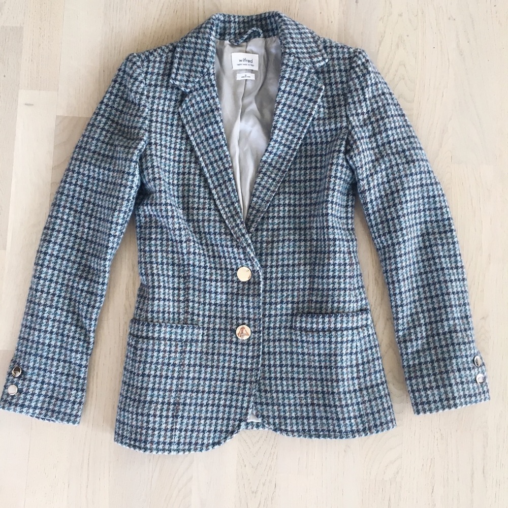Wilfred houndstooth blazer